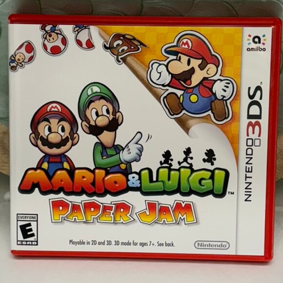 Nintendo 3DS Mario & Luigi Paper Jam Cartridge, Case and Instruction Booklet - Picture 1 of 5